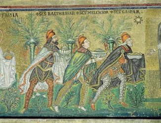 La procesión de los tres reyes (mosaico)